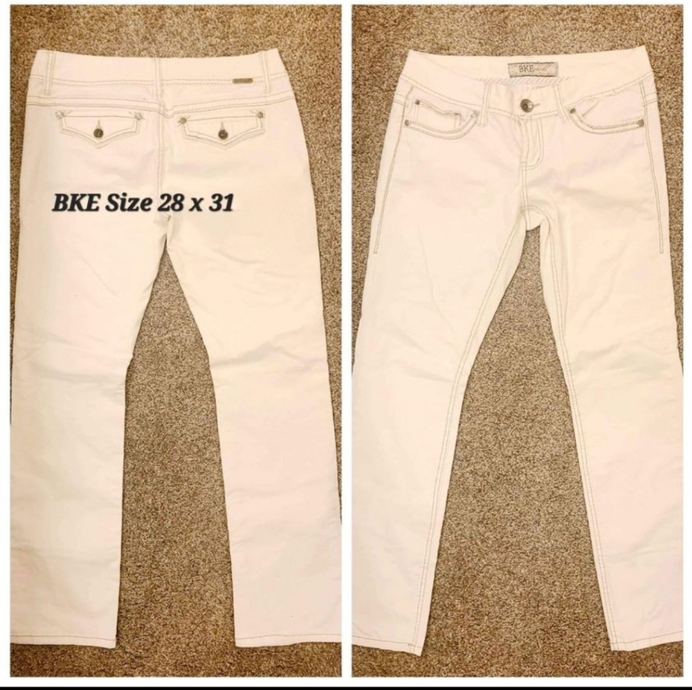 BKE  Casuals Mollie Skinny in White
